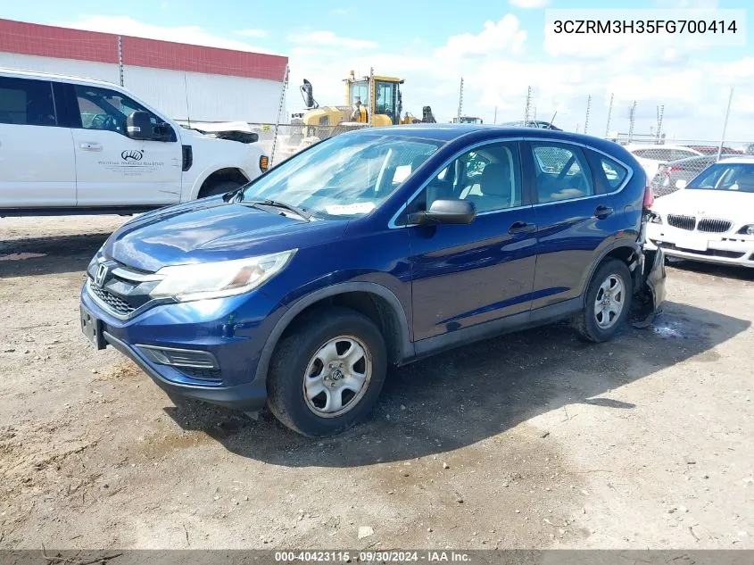 3CZRM3H35FG700414 2015 Honda Cr-V Lx