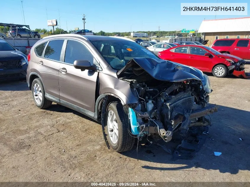 2015 Honda Cr-V Ex-L VIN: 2HKRM4H73FH641403 Lot: 40425625