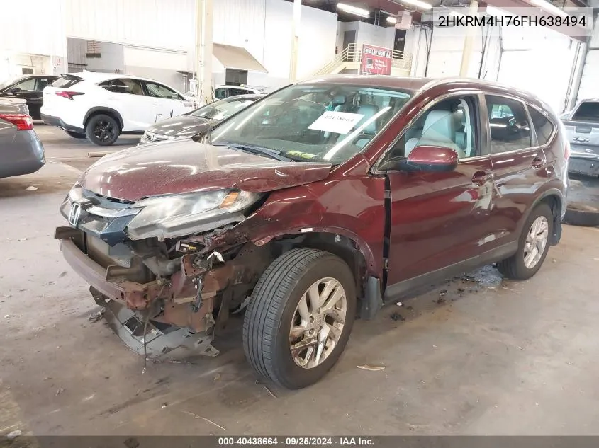 2HKRM4H76FH638494 2015 Honda Cr-V Ex-L