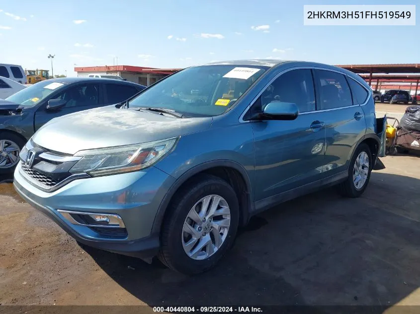 2015 Honda Cr-V Ex VIN: 2HKRM3H51FH519549 Lot: 40440804