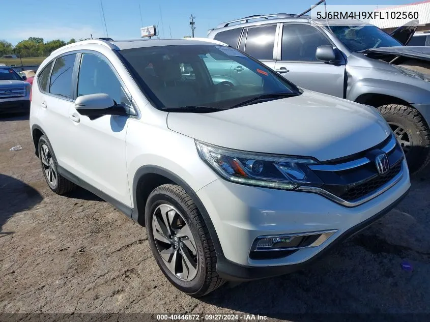 2015 Honda Cr-V Touring VIN: 5J6RM4H9XFL102560 Lot: 40446872