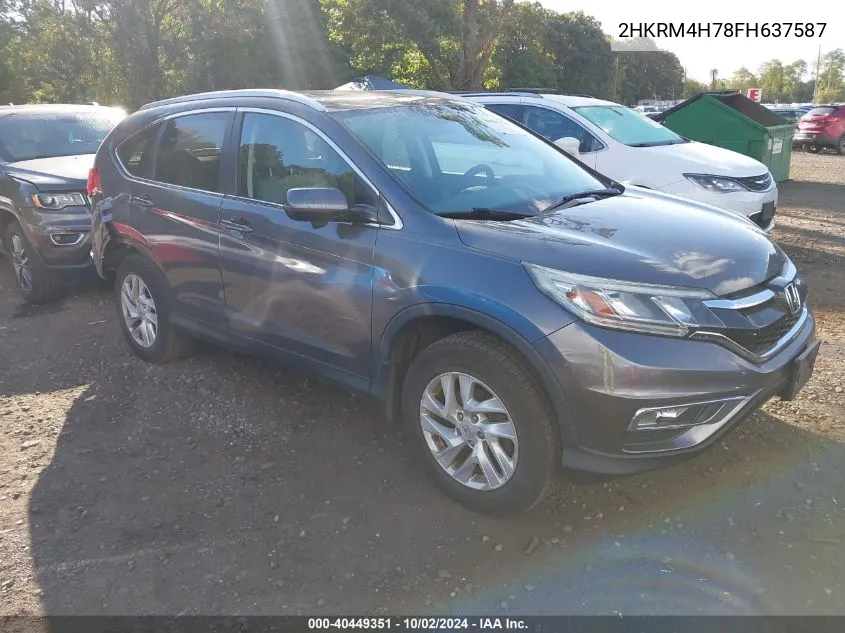 2HKRM4H78FH637587 2015 Honda Cr-V Ex-L