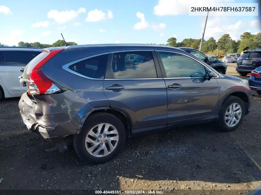 2HKRM4H78FH637587 2015 Honda Cr-V Ex-L