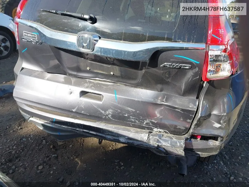 2HKRM4H78FH637587 2015 Honda Cr-V Ex-L