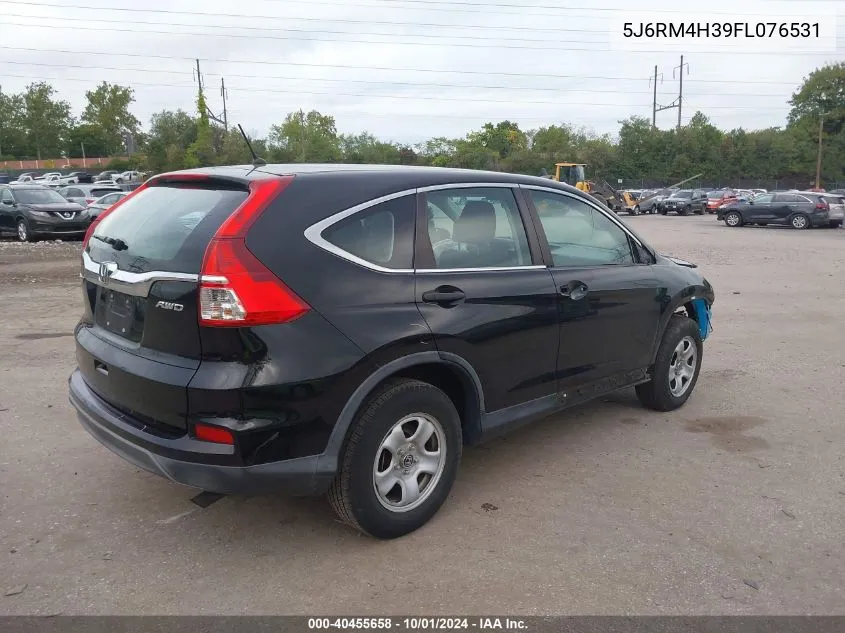 2015 Honda Cr-V Lx VIN: 5J6RM4H39FL076531 Lot: 40455658