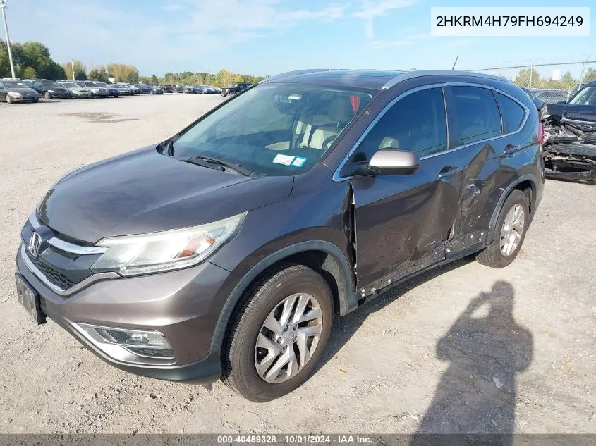 2015 Honda Cr-V Exl VIN: 2HKRM4H79FH694249 Lot: 40459328