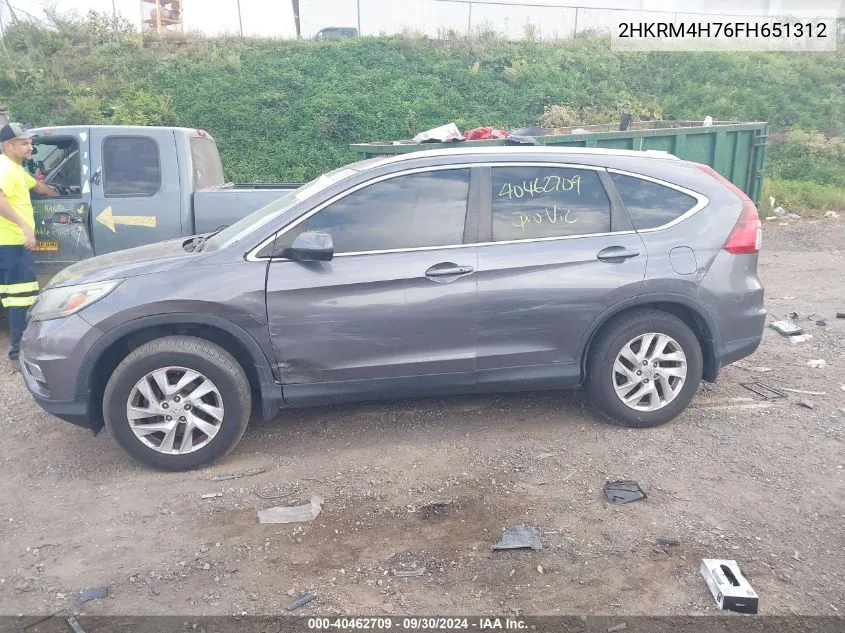 2HKRM4H76FH651312 2015 Honda Cr-V Ex-L