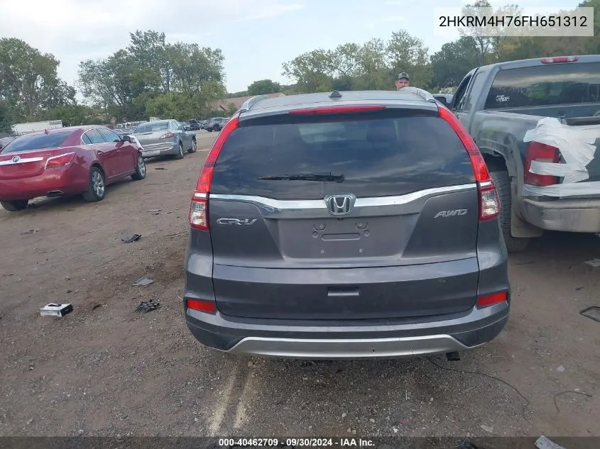 2HKRM4H76FH651312 2015 Honda Cr-V Ex-L