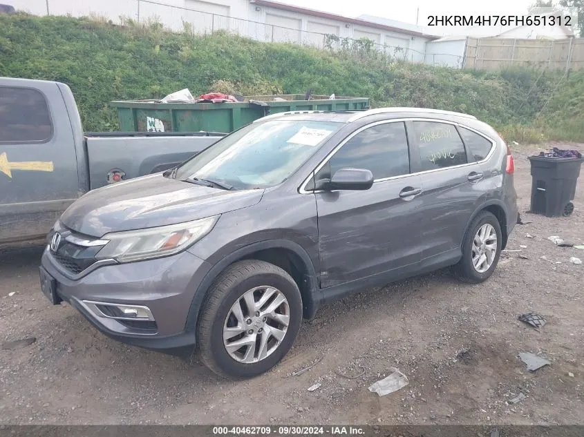 2HKRM4H76FH651312 2015 Honda Cr-V Ex-L