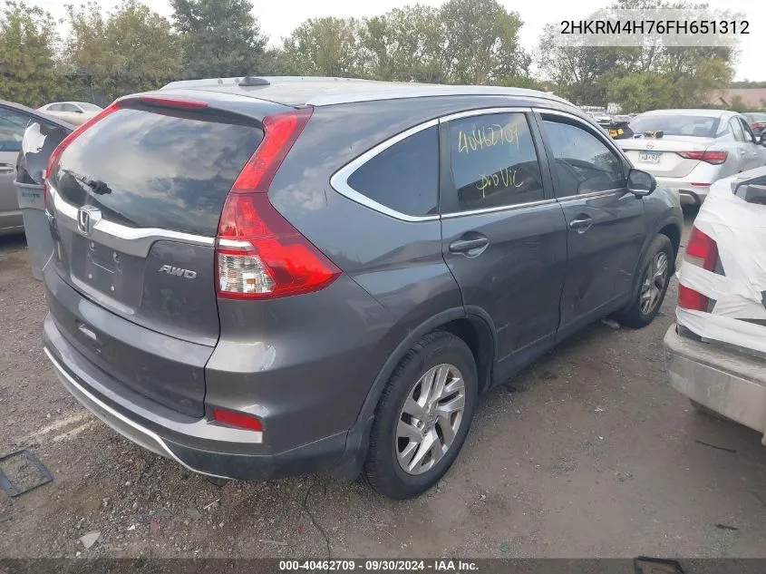 2HKRM4H76FH651312 2015 Honda Cr-V Ex-L