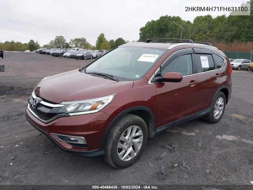 2HKRM4H71FH631100 2015 Honda Cr-V Ex-L