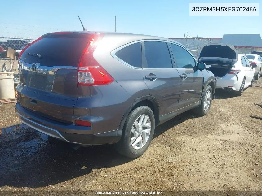 2015 Honda Cr-V Ex VIN: 3CZRM3H5XFG702466 Lot: 40467933