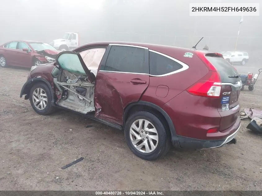 2HKRM4H52FH649636 2015 Honda Cr-V Ex