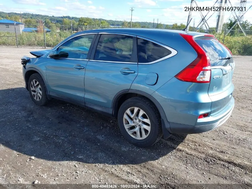 2015 Honda Cr-V Ex VIN: 2HKRM4H52FH697931 Lot: 40483426