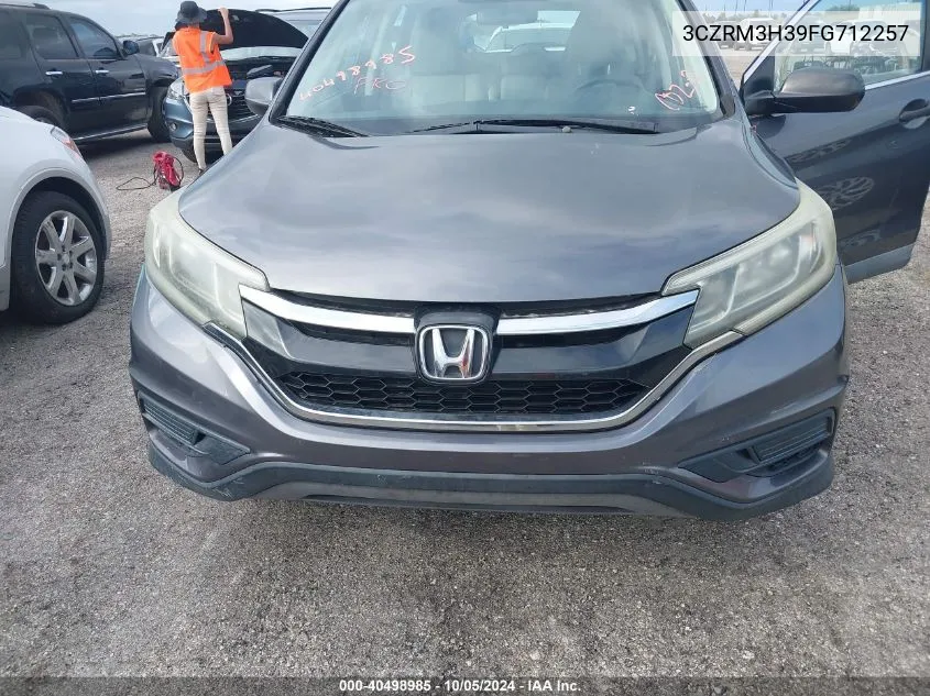 2015 Honda Cr-V Lx VIN: 3CZRM3H39FG712257 Lot: 40498985