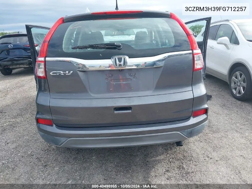 2015 Honda Cr-V Lx VIN: 3CZRM3H39FG712257 Lot: 40498985