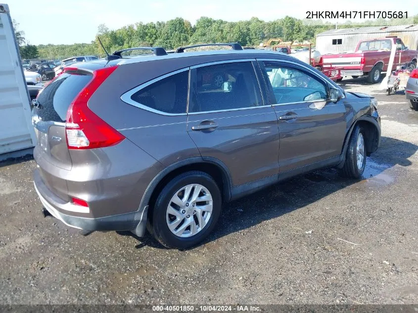 2HKRM4H71FH705681 2015 Honda Cr-V Ex-L