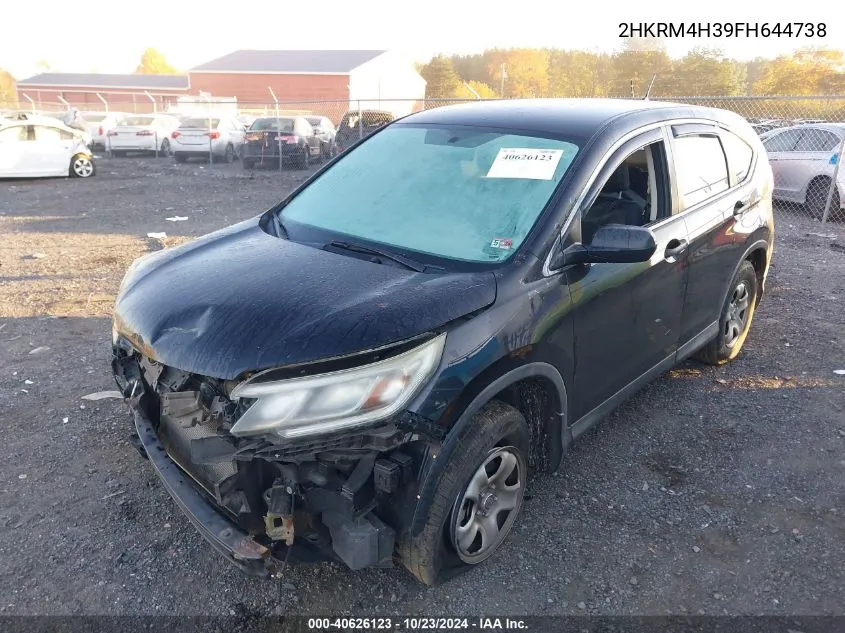 2HKRM4H39FH644738 2015 Honda Cr-V Lx