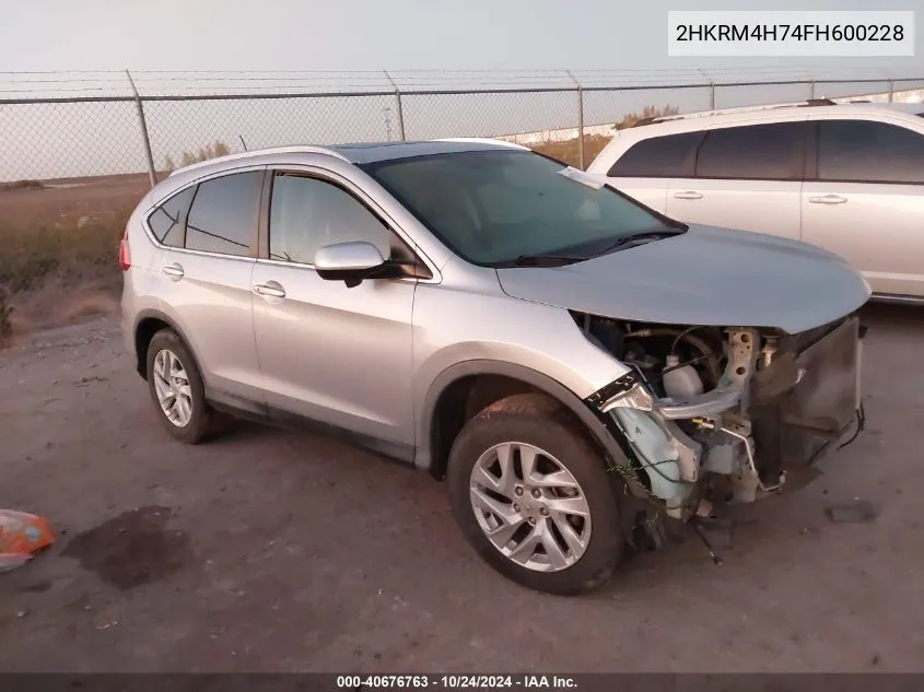 2HKRM4H74FH600228 2015 Honda Cr-V Exl