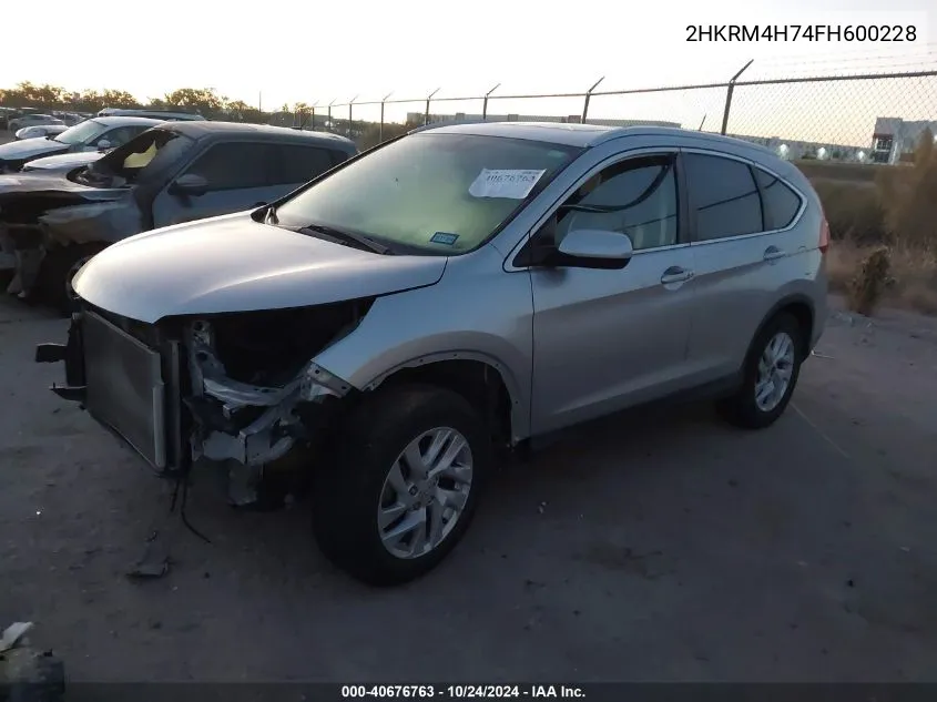 2HKRM4H74FH600228 2015 Honda Cr-V Exl