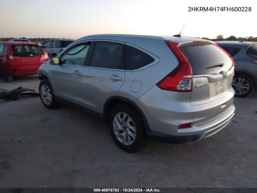 2HKRM4H74FH600228 2015 Honda Cr-V Exl