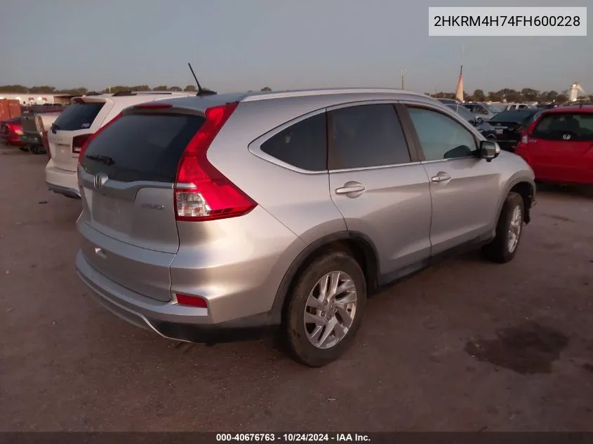 2HKRM4H74FH600228 2015 Honda Cr-V Exl