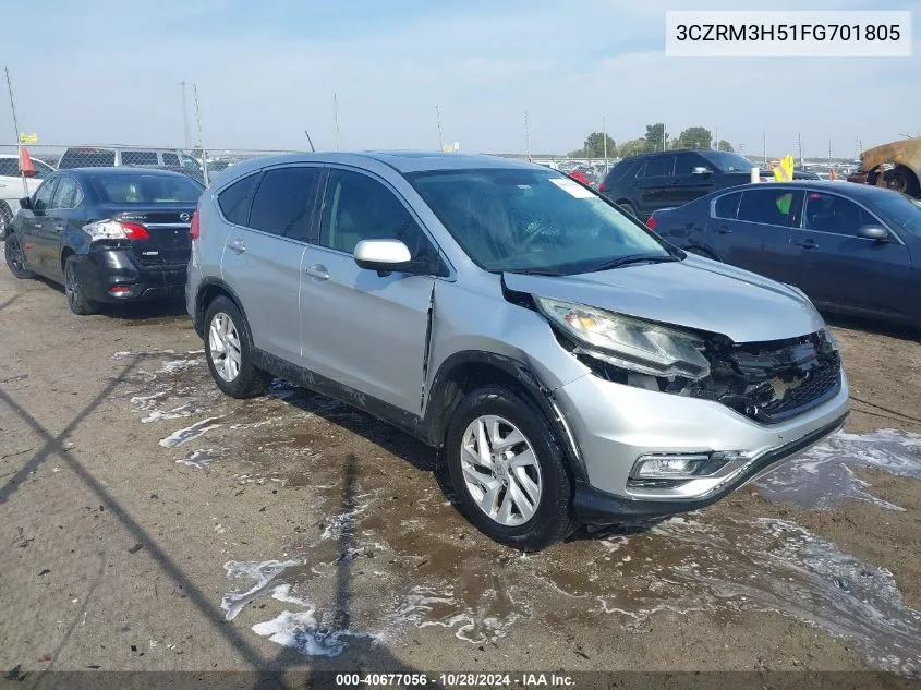 2015 Honda Cr-V Ex VIN: 3CZRM3H51FG701805 Lot: 40677056