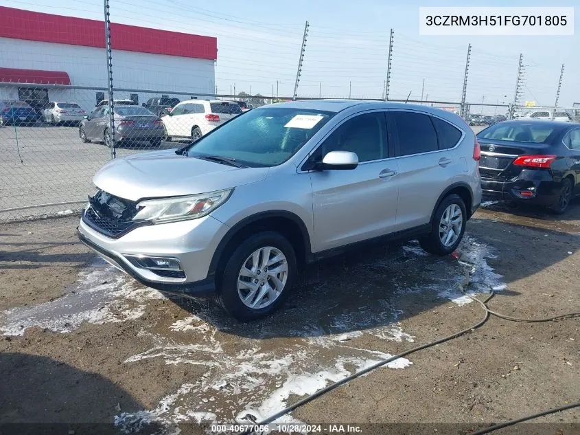 2015 Honda Cr-V Ex VIN: 3CZRM3H51FG701805 Lot: 40677056