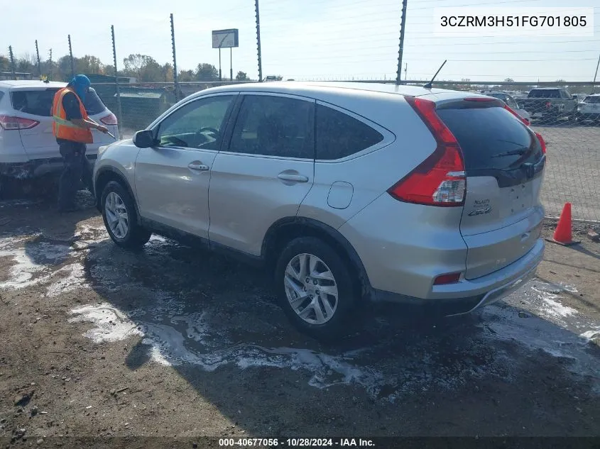 2015 Honda Cr-V Ex VIN: 3CZRM3H51FG701805 Lot: 40677056