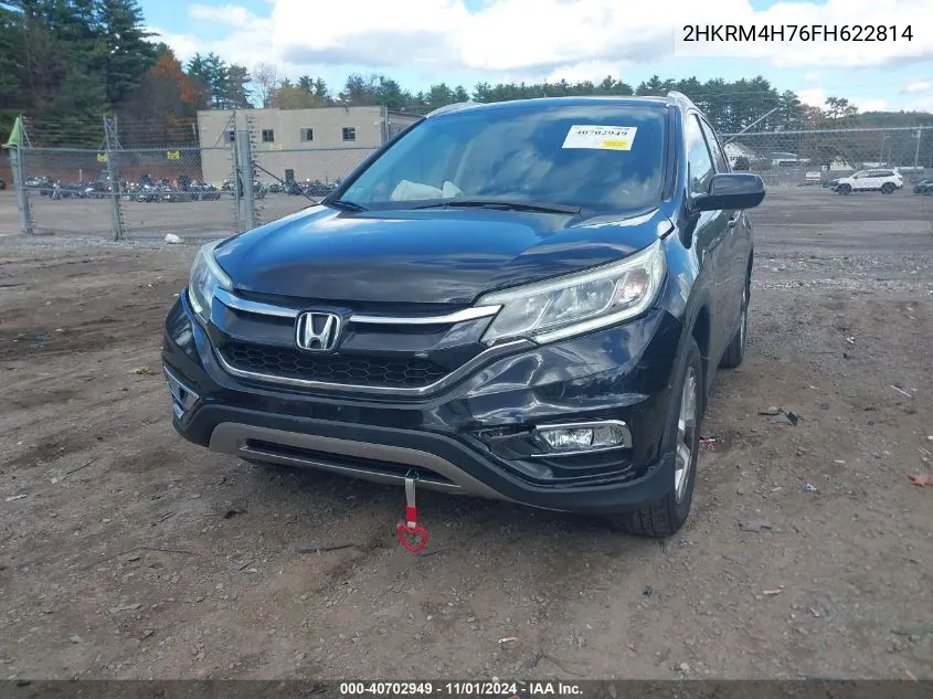 2015 Honda Cr-V Ex-L VIN: 2HKRM4H76FH622814 Lot: 40702949