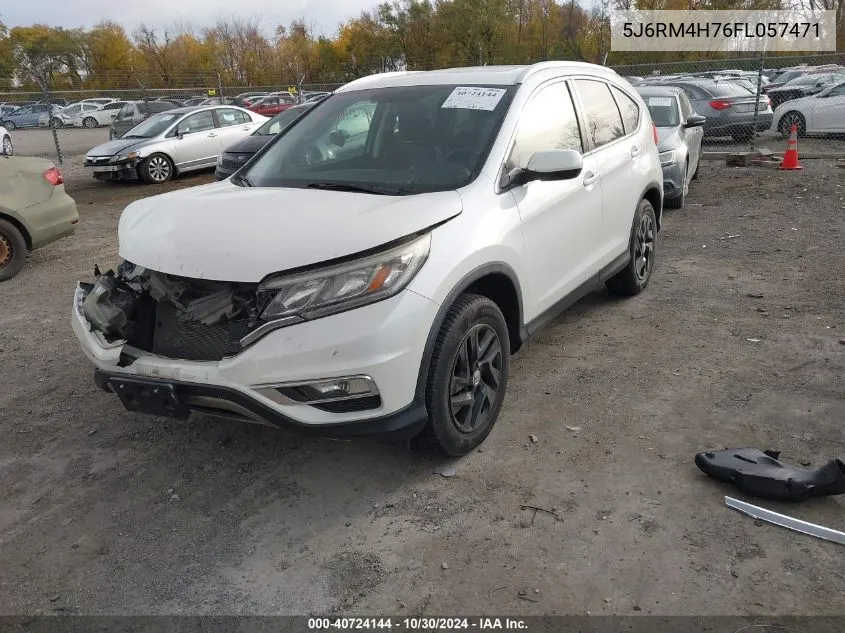 2015 Honda Cr-V Ex-L VIN: 5J6RM4H76FL057471 Lot: 40724144