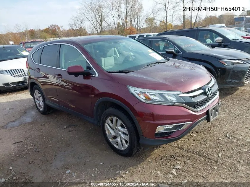 2015 Honda Cr-V Ex VIN: 2HKRM4H50FH654012 Lot: 40724455