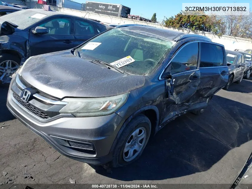 2015 Honda Cr-V Lx VIN: 3CZRM3H30FG713832 Lot: 40728738