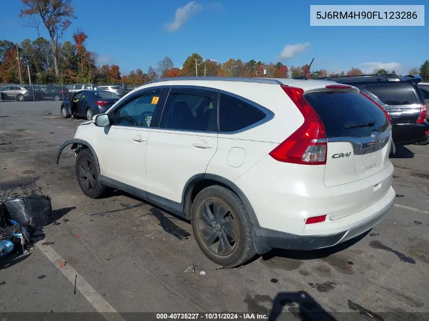 2015 Honda Cr-V Touring VIN: 5J6RM4H90FL123286 Lot: 40735227