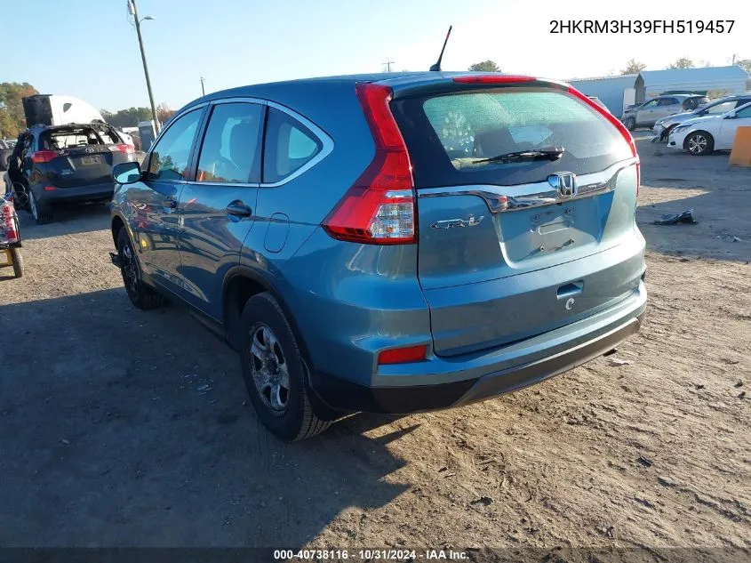 2HKRM3H39FH519457 2015 Honda Cr-V Lx