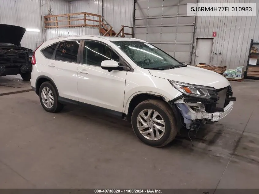 2015 Honda Cr-V Ex-L VIN: 5J6RM4H77FL010983 Lot: 40738820