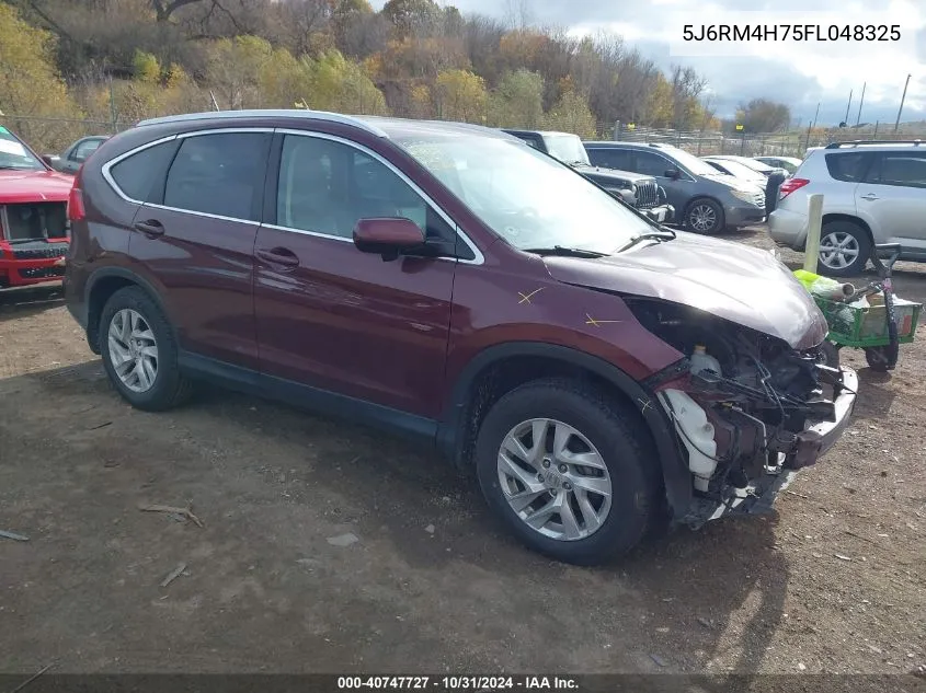 2015 Honda Cr-V Ex-L VIN: 5J6RM4H75FL048325 Lot: 40747727