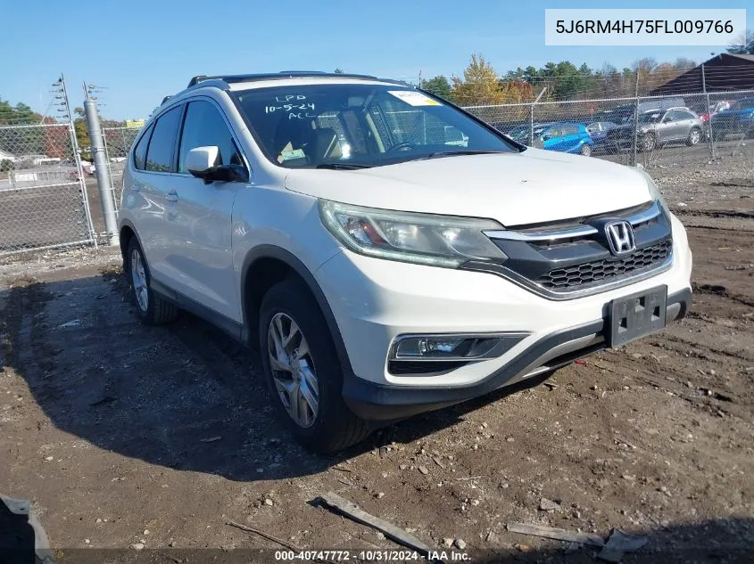 2015 Honda Cr-V Ex-L VIN: 5J6RM4H75FL009766 Lot: 40747772