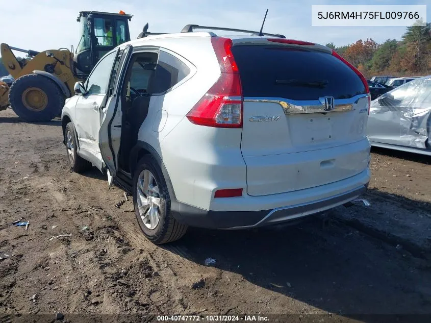 2015 Honda Cr-V Ex-L VIN: 5J6RM4H75FL009766 Lot: 40747772