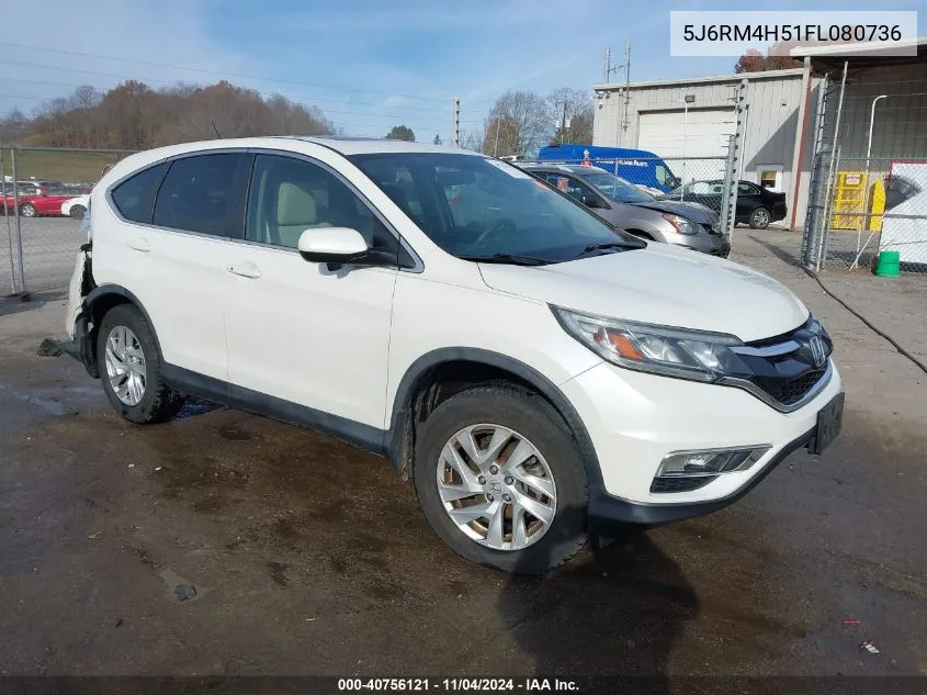 2015 Honda Cr-V Ex VIN: 5J6RM4H51FL080736 Lot: 40756121