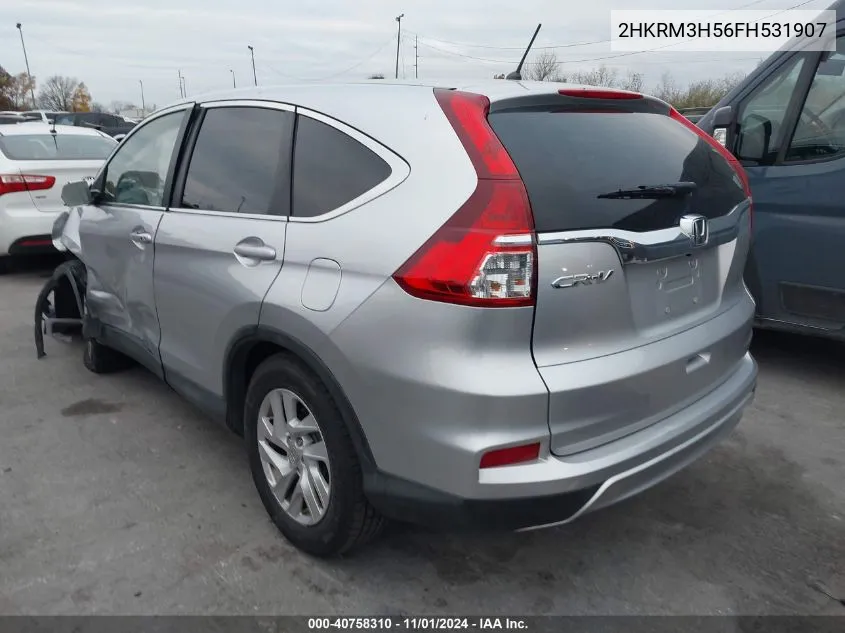 2015 Honda Cr-V Ex VIN: 2HKRM3H56FH531907 Lot: 40758310