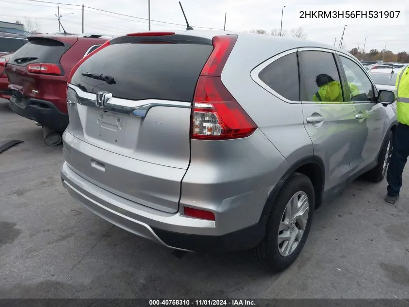 2015 Honda Cr-V Ex VIN: 2HKRM3H56FH531907 Lot: 40758310