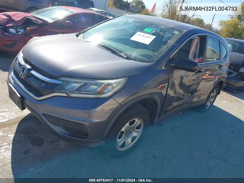 2015 Honda Cr-V Lx VIN: 5J6RM4H32FL004733 Lot: 40763417