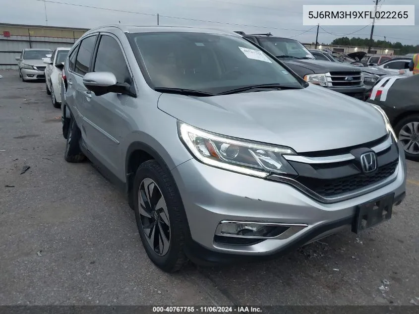 2015 Honda Cr-V Touring VIN: 5J6RM3H9XFL022265 Lot: 40767755