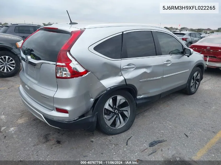 2015 Honda Cr-V Touring VIN: 5J6RM3H9XFL022265 Lot: 40767755