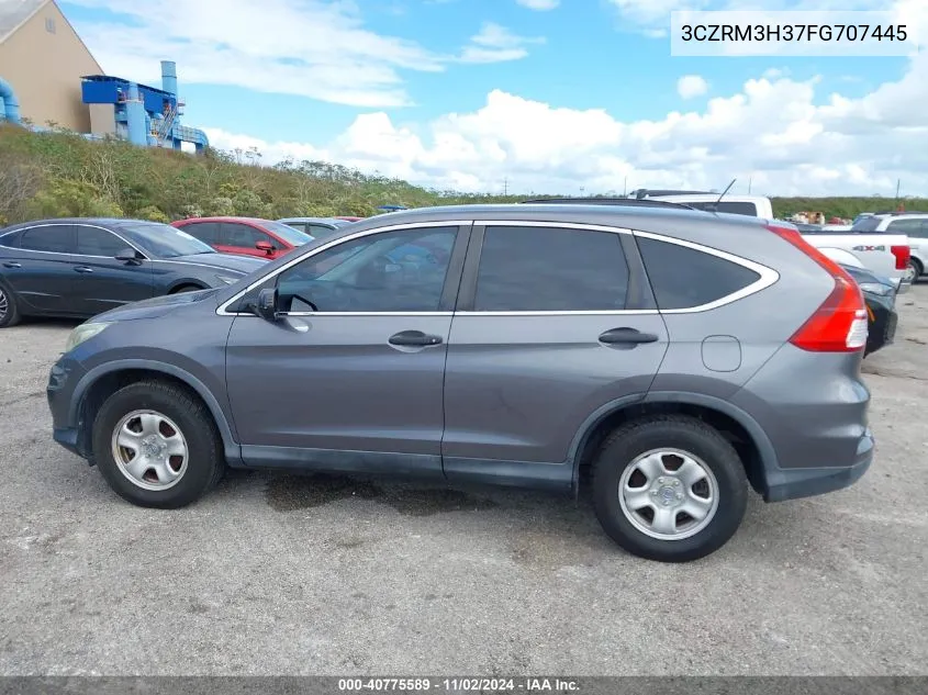 2015 Honda Cr-V Lx VIN: 3CZRM3H37FG707445 Lot: 40775589