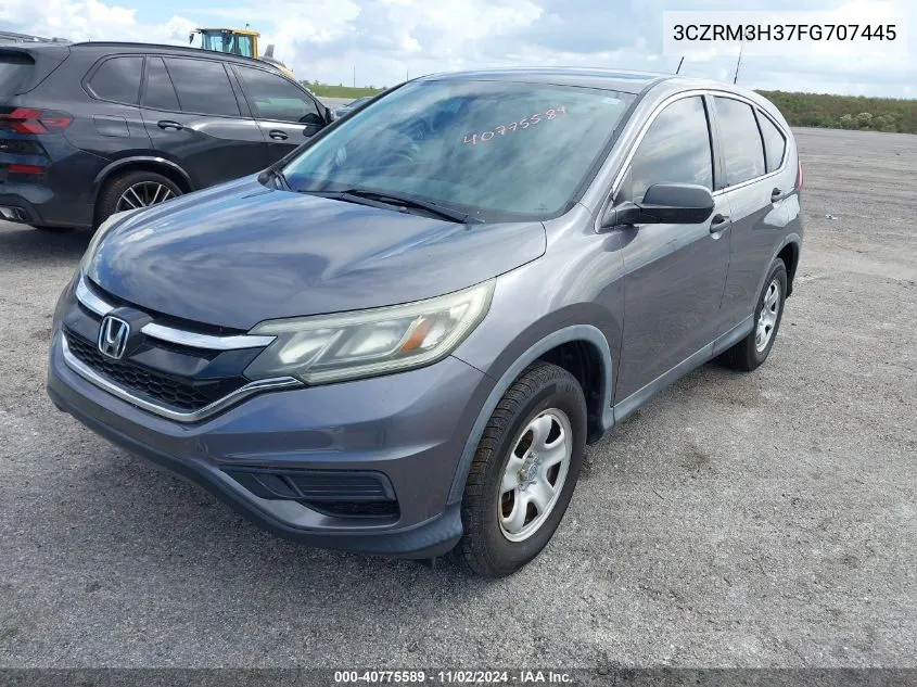 2015 Honda Cr-V Lx VIN: 3CZRM3H37FG707445 Lot: 40775589