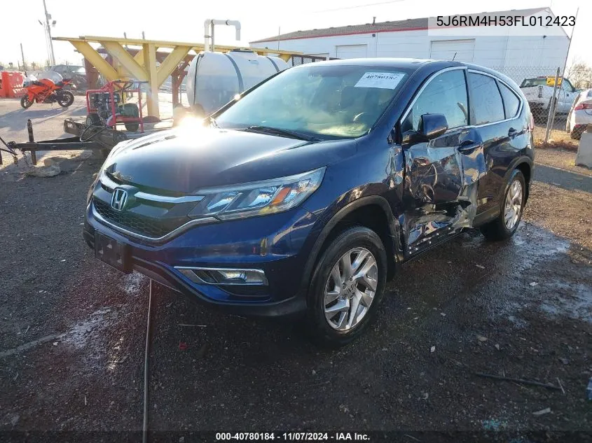 2015 Honda Cr-V Ex VIN: 5J6RM4H53FL012423 Lot: 40780184