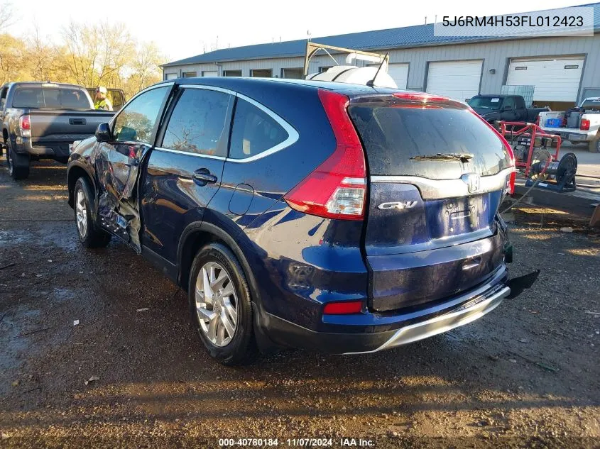 2015 Honda Cr-V Ex VIN: 5J6RM4H53FL012423 Lot: 40780184