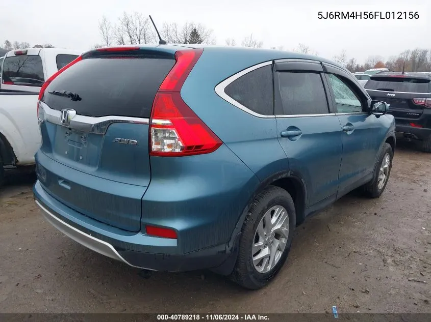 2015 Honda Cr-V Ex VIN: 5J6RM4H56FL012156 Lot: 40789218